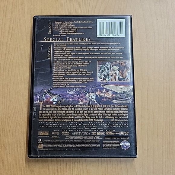 Star Wars: Revenge of the Sith Episode III Mathew Stover 2005 and DVD movie - Picture 7 of 7